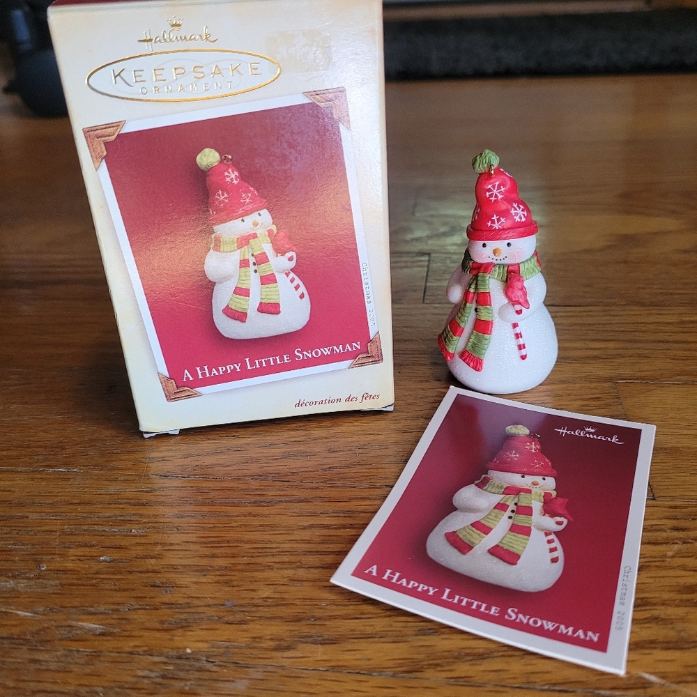 A Happy Little Snowman Ornament, Hallmark Keepsake
